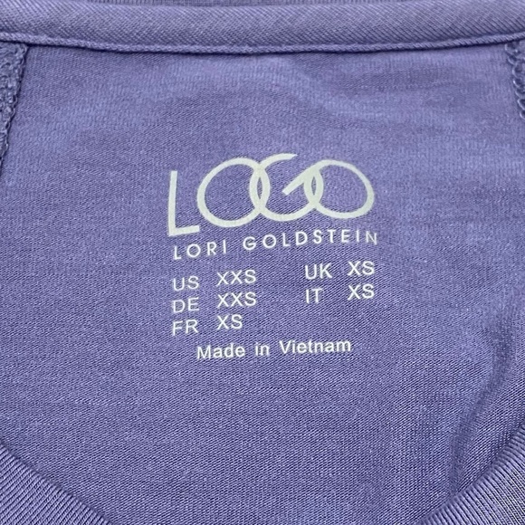 LOGO Lori Goldstein Sanded Modal Dress Hi-Low Hem - Picture 6 of 9